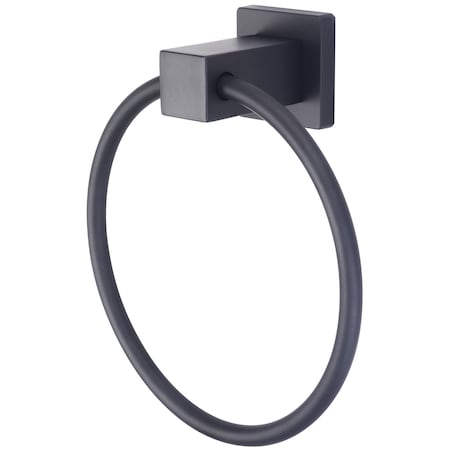 Pioneer Industries Towel Ring, Matte Black 7MO034-MB